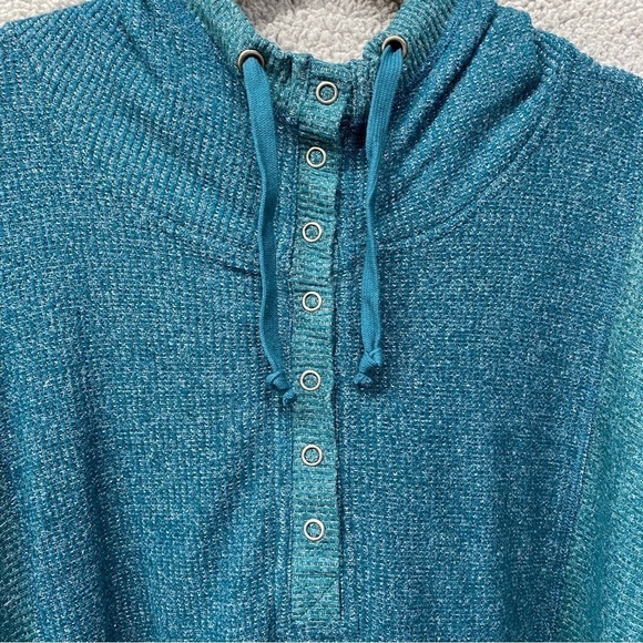 Daily Practice By Anthropologie Henley Hoodie  Sz L - Picture 3 of 10